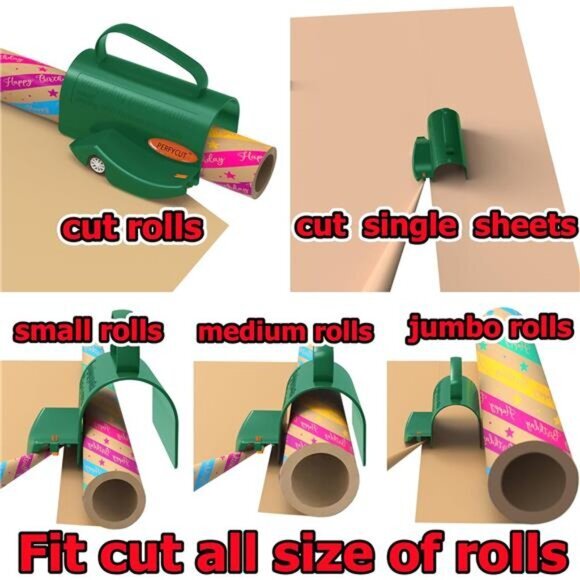 3 Pcs Wrapping Paper Roll Cutter Tool Replaceable Blade Kit Gift Wrapping - Picture 5 of 6